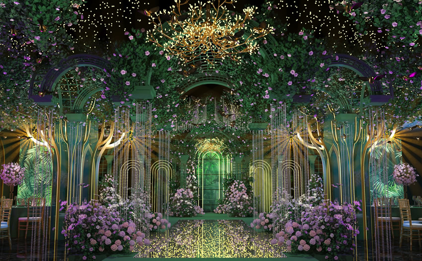 冷水滩奇妙森林婚礼堂效果展示