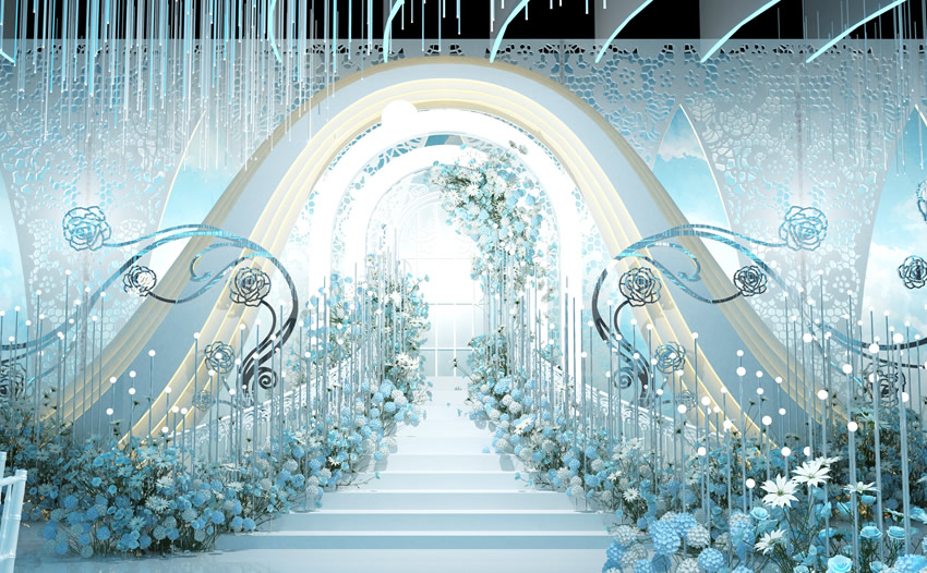 冷水滩釡香烙馍村水晶厅效果展示